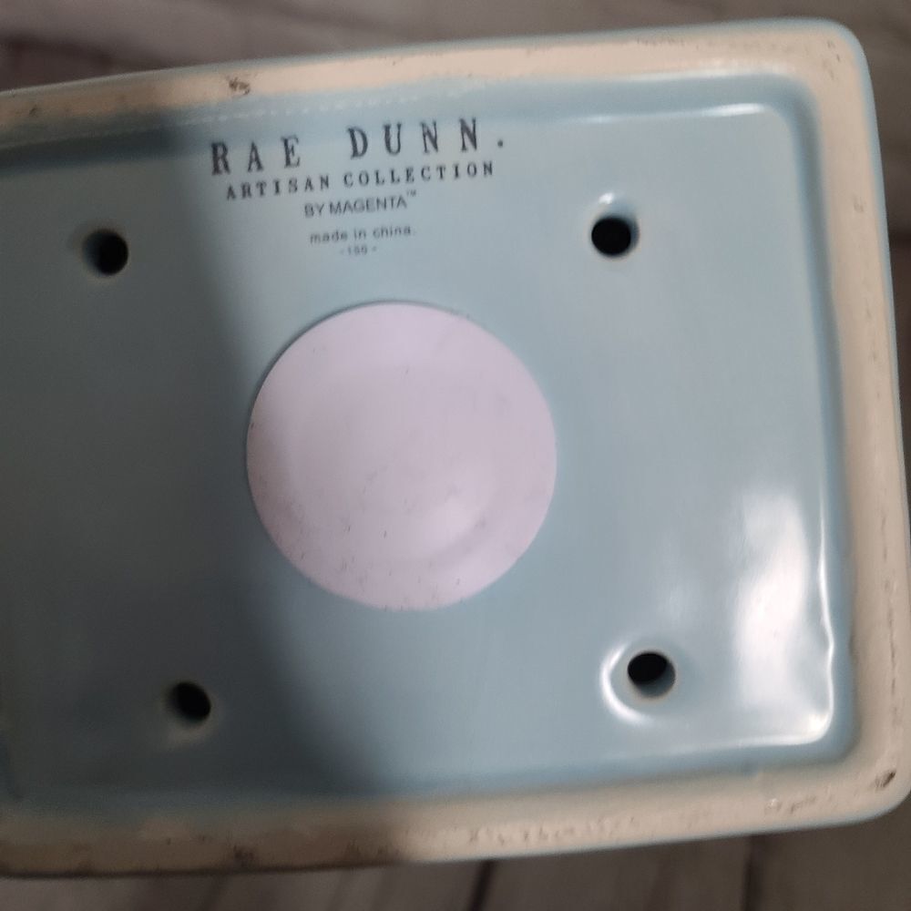 Rae Dunn Light Blue Ceramic "TWEET" Birdhouse - Picture 8 of 13